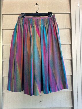 Western Germany skirt, fully lined smock waist accent